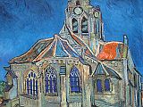 Paris Musee D'Orsay Vincent van Gogh 1890 Church at The Church in Auvers-sur-Oise 